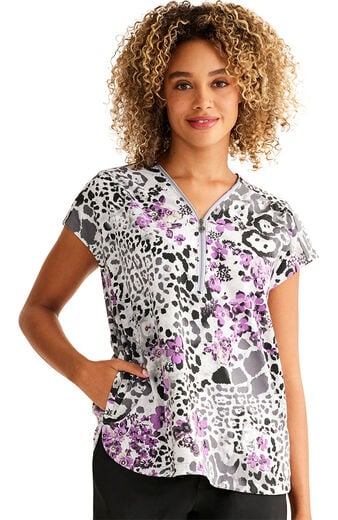 Women's Kelly Wild & Beautiful Print Scrub Top Women's Kelly Wild & Beautiful Print Scrub Top