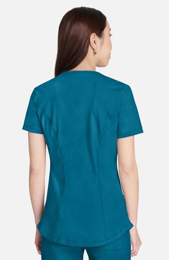 Women's Scrub Set: V-Neck Top & Mid-Rise Tapered Pant Women's Scrub Set: V-Neck Top & Mid-Rise Tapered Pant