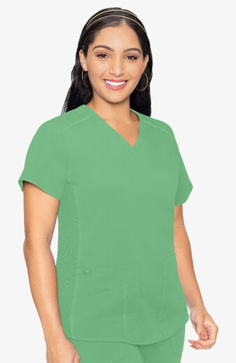 Women's Kerri V-Neck Shirttail Solid Scrub Top Women's Kerri V-Neck Shirttail Solid Scrub Top