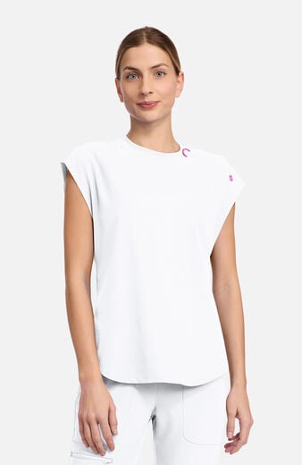 Women's Knit Round Neck Dolman Scrub Top Women's Knit Round Neck Dolman Scrub Top