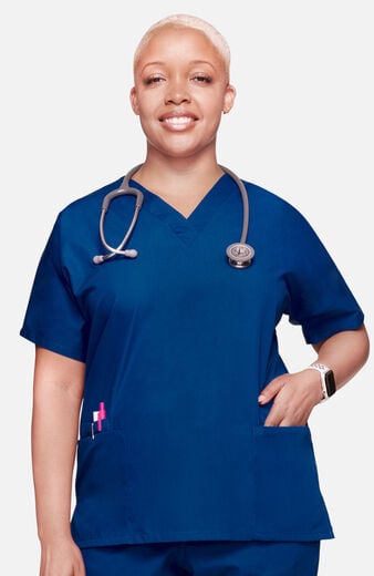 Women's 3-Pocket Dolman V-Neck Scrub Top Women's 3-Pocket Dolman V-Neck Scrub Top