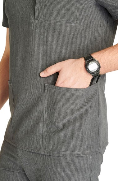 Men's V-Neck 4 Pocket Scrub Top, , large