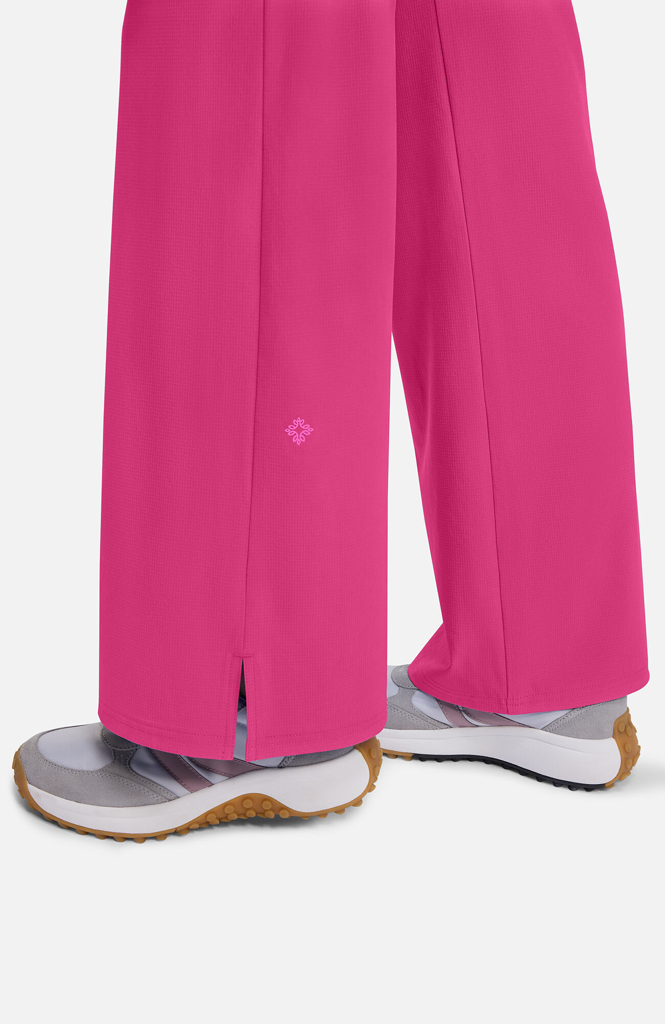 Women's Wide Leg Pull On Scrub Pant, PKN Pink Power | pink, large