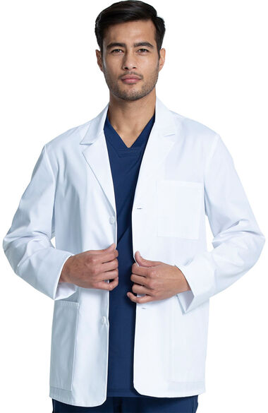 Men's Notched Consultation Lab Coat, , large