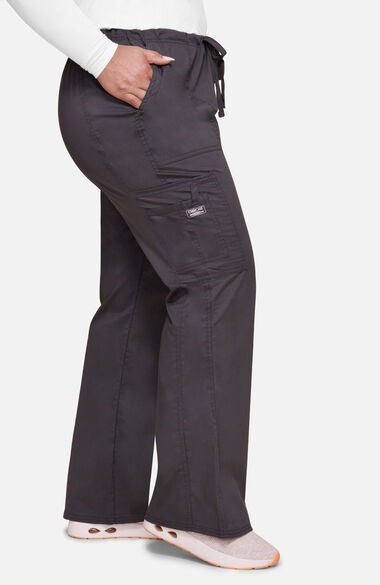 Women's V-Neck Scrub Top & Drawstring Scrub Pant Set, , large