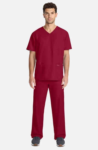 Men's 3-Pocket V-Neck Scrub Top Men's 3-Pocket V-Neck Scrub Top
