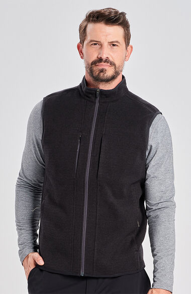 Men's Strata Fleece Sweater Vest, , large