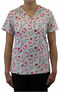 Clearance Women's Gnome Matter What Print Scrub Top, , large