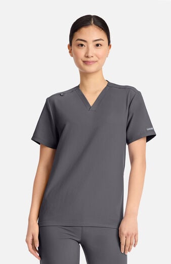 Unisex Tuck-In Pocketless V-Neck Scrub Top Unisex Tuck-In Pocketless V-Neck Scrub Top