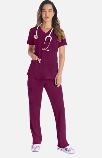 Women's 2-Pocket Utility V-Neck Scrub Top Women's 2-Pocket Utility V-Neck Scrub Top