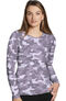 Women's Camo Purple Ash Print Underscrub T-Shirt, , large