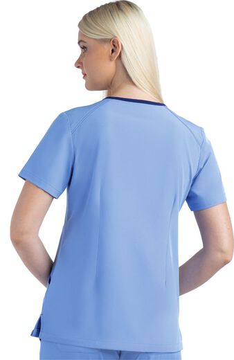 Clearance Women's Shaped Solid Scrub Top