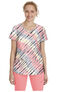 Women's Isabel Tie Dye Wave Print Scrub Top, , large