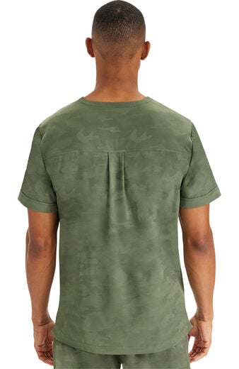 Men's Jack Camo V-Neck Scrub Top Men's Jack Camo V-Neck Scrub Top