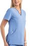Women's Shaped Solid Scrub Top, , large