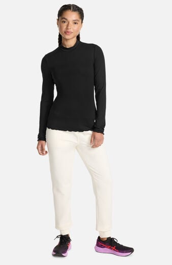 Women's Lettuce Edge Mock Neck Underscrub Women's Lettuce Edge Mock Neck Underscrub