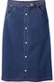 Silvert's Women's Pull-On Denim Midi Skirt, , large