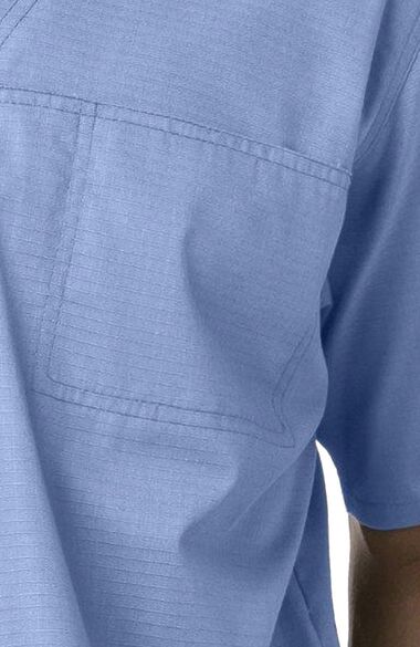 Men's Multi-Pocket Solid Scrub Top, , large
