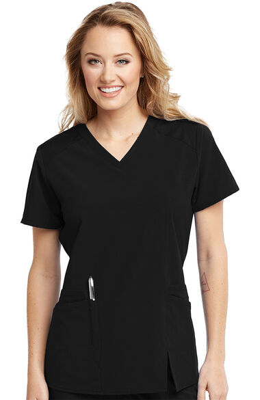 Women's Eclipse Solid Scrub Top, , large