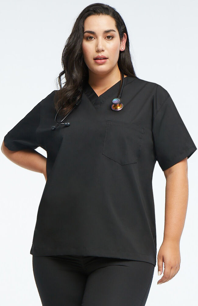 Plus size extra shop long scrub tops