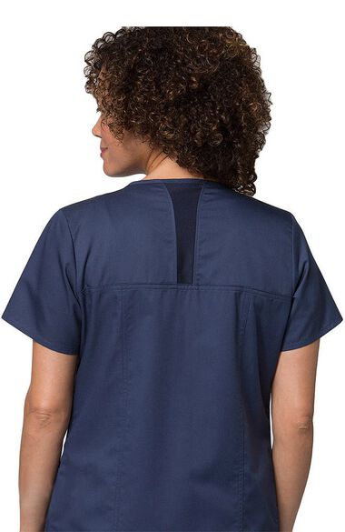 Women's COOLMAX Short Sleeve Zip Front Solid Scrub Jacket, , large