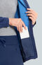 Women's Ionic Heathered Solid Scrub Jacket, , large