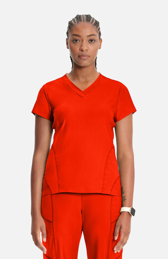 Women's Knit V-Neck Scrub Top Women's Knit V-Neck Scrub Top