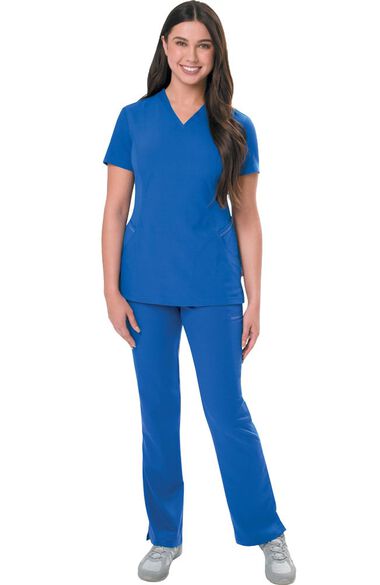 Clearance Women's Contoured Solid Scrub Top, , large