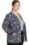 Clearance Women's Snap Front Warm-Up Print Jacket, , large