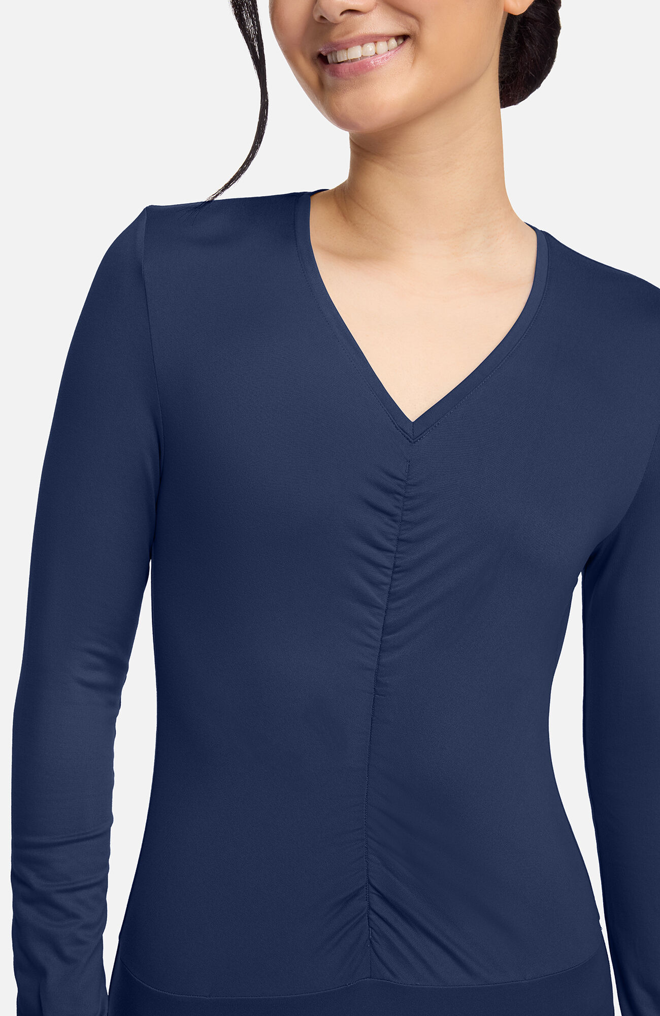 Women's Ruched Underscrub Bodysuit, , large