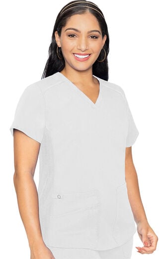 Women's Kerri V-Neck Shirttail Solid Scrub Top Women's Kerri V-Neck Shirttail Solid Scrub Top