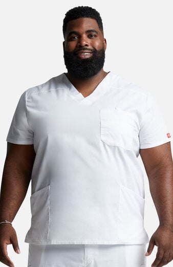Men's 4-Pocket V-Neck Scrub Top  Men's 4-Pocket V-Neck Scrub Top