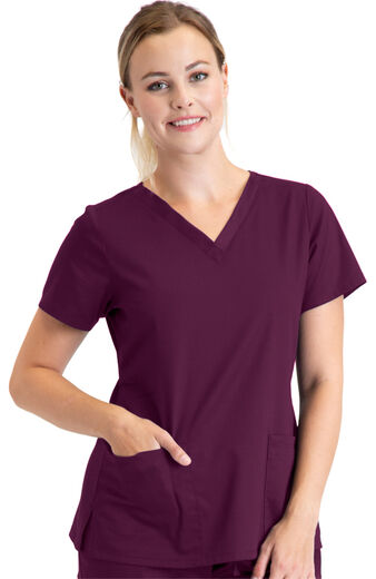 Women's Unison Solid Scrub Top, Women's Unison Solid Scrub Top