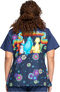 Clearance Women's Coming Or Going Print Scrub Top, , large