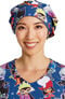 Clearance Women's Print Bouffant Scrub Hat, , large