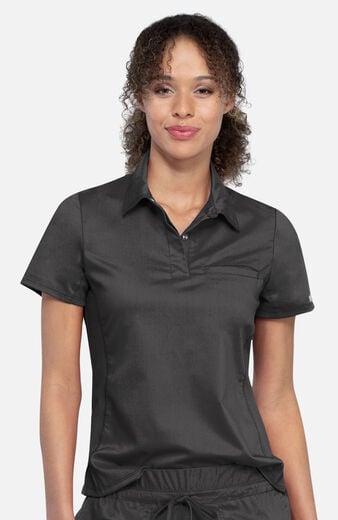 Women's Snap Front Polo Scrub Top Women's Snap Front Polo Scrub Top