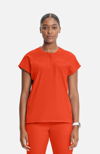 Women's Henley Scrub Top Women's Henley Scrub Top