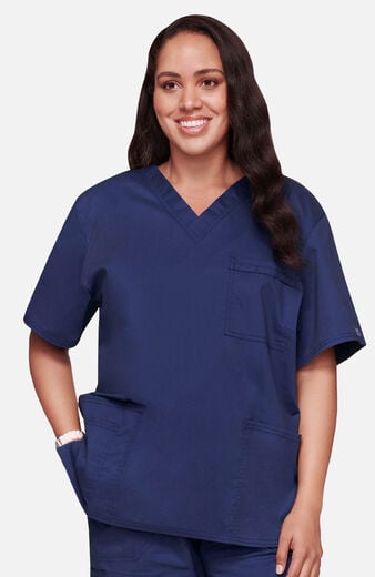 Unisex 4-Pocket V-Neck Scrub Top Unisex 4-Pocket V-Neck Scrub Top