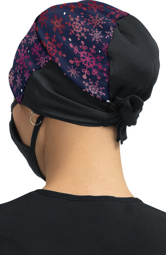 Women's Snow Flakes Surgical Print Hat