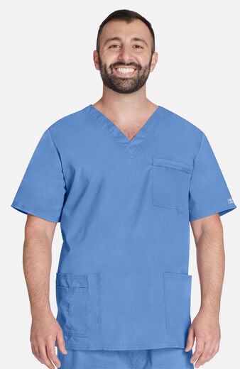 Unisex V-Neck Solid Scrub Top Unisex V-Neck Solid Scrub Top