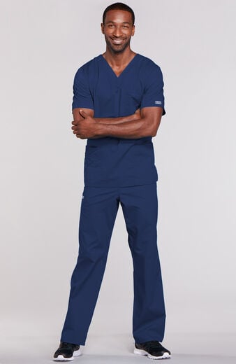 Unisex Scrub Set: 4-Pocket V-Neck Top & 5-Pocket Cargo Pant Unisex Scrub Set: 4-Pocket V-Neck Top & 5-Pocket Cargo Pant