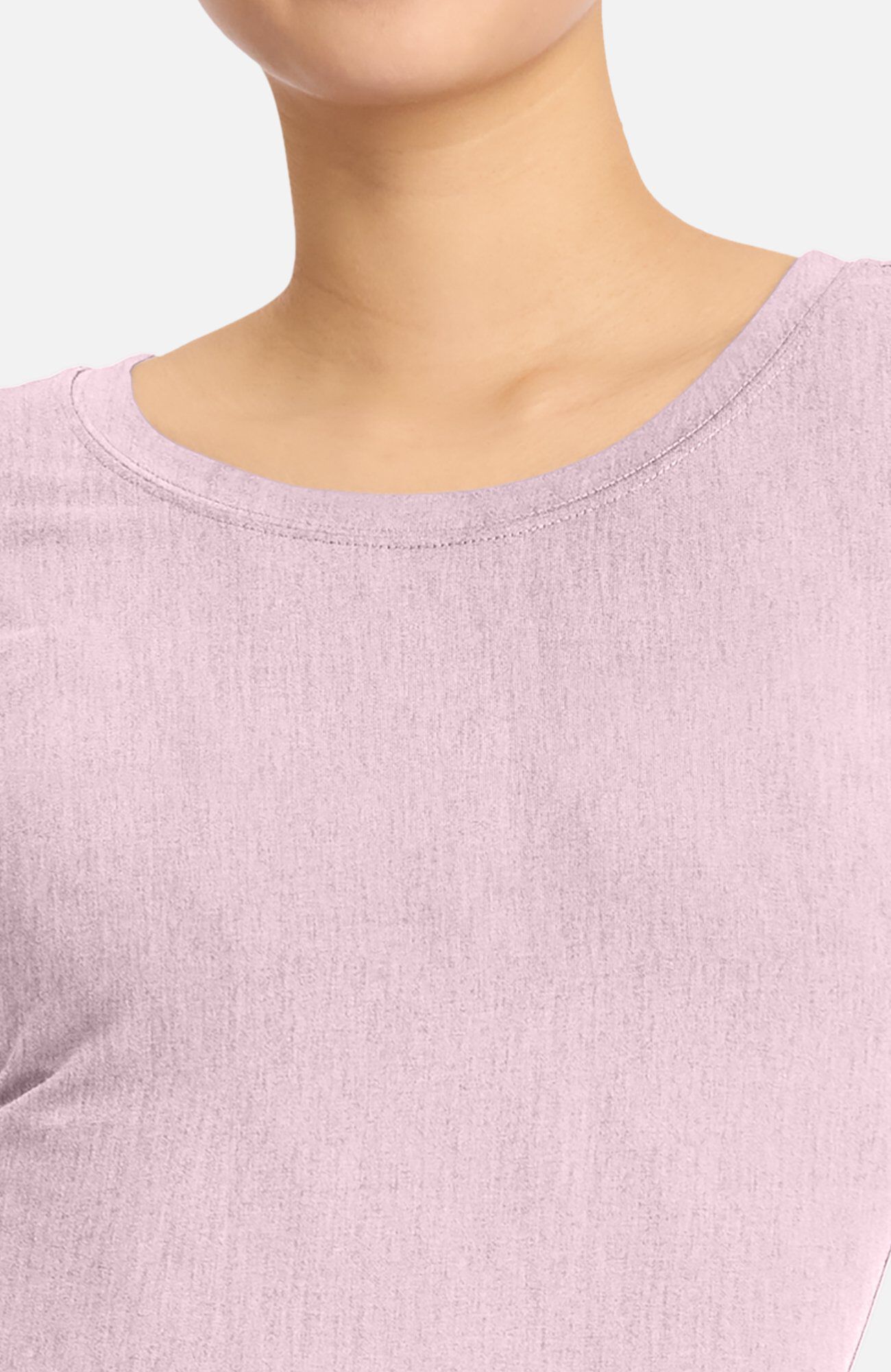 Women's Melissa Long Sleeve Knit Tee Underscrub, PIP Pink Pearl | pink, large