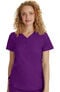 Women's Jane Y-Neck Solid Scrub Top, , large