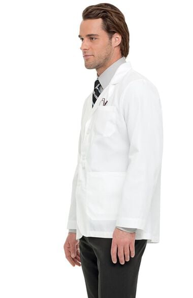 Clearance Men's Three Button Closure Consultation 30¾" Lab Coat, , large