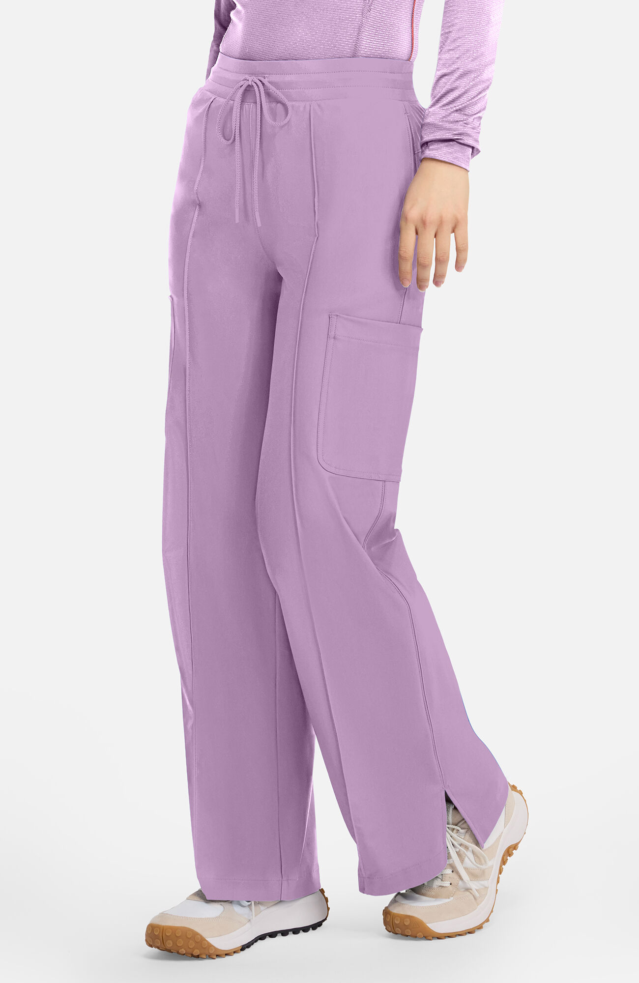 Women's Performance Long Sleeve Underscrub, LWL Livewire Lilac | purple, large