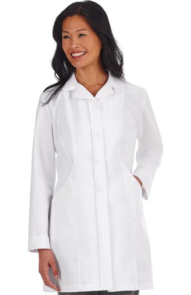 Clearance Pro by Women's Double Curve Pocket Stretch Lab Coat, , large