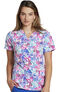 Clearance Women's Painted Butterfly Print Scrub Top, , large