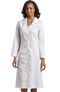 Women's Long Sleeve Embroidered Collar Scrub Dress, , large
