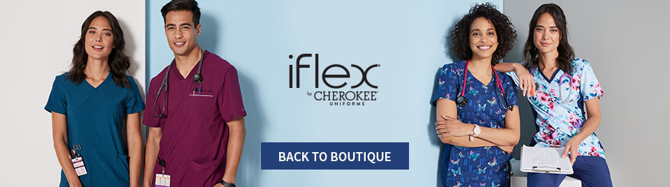 viewing iflex by cherokee. click to go back to boutique.