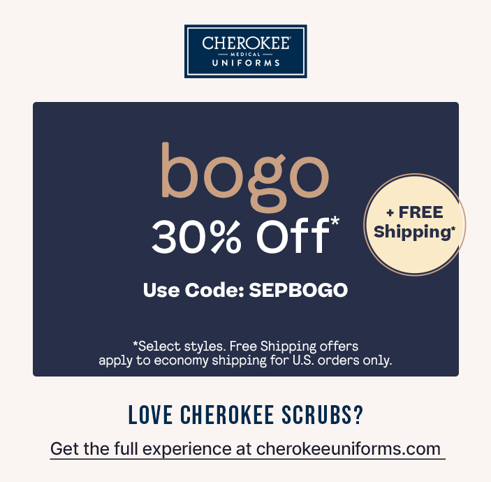 Cherokee BOGO 30% off Code: SEPBOGO - exclusions apply